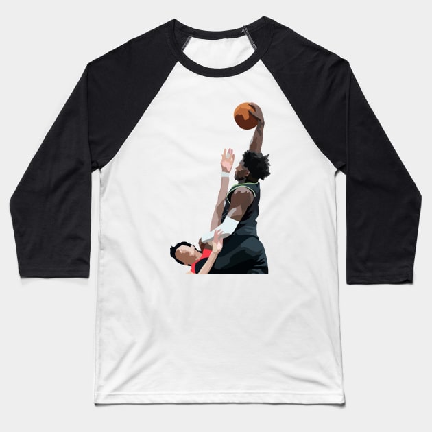 Anthony Edwards Dunk on Yuta Watanabe | Minnesota Timberwolves Baseball T-Shirt by ActualFactual